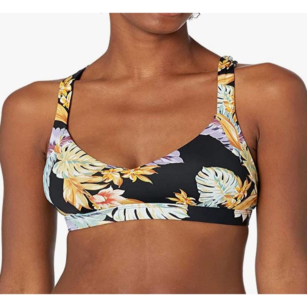 Skye Women's Tobia Wide Band Triangle Bikini Top Swimsuit size LARGE